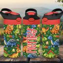  Colorful Personalized Dinosaur 12 oz flip top Tumbler 