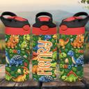  Colorful Personalized Dinosaur 12 oz flip top Tumbler 