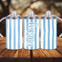  Cabana Pastel Stripes 12oz Baby Sippy Cup w/ 2 Lids, Personalized Name