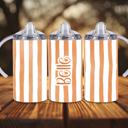  Cabana Pastel Stripes 12oz Baby Sippy Cup w/ 2 Lids, Personalized Name
