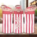  Girls Cabana Stripes  12oz Flip Top Spill Proof Tumbler, Personalized