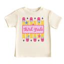  Back to School Girls Preppy Pencil Gingham Stripes Tee Shirt