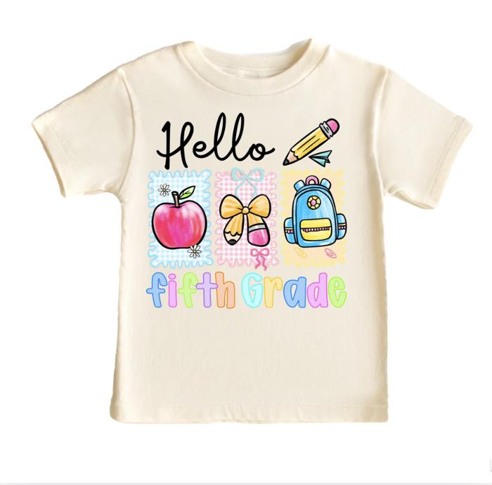 Back to School Girls Trendy Tee Shirt