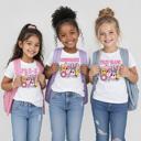  Back to School retro Vibes Girls Tee Shirt