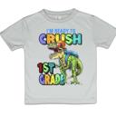 Ready to Crush School Boys Dinosaur Tee Shirt