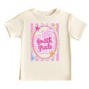 Preppy Apple and Coastal Stripes Girls Back to School Tee Shirt