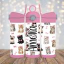  Kittens Personalised 12 oz Flip Top Kids Water Bottle
