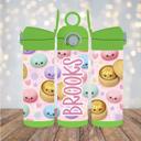  Dumpling Squishy Toy Personalized Girls 12 oz Flip Top Water Bottle