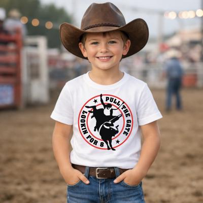 Pull the Gate Lookin For 8 Kids Western Rodeo Tee Shirt