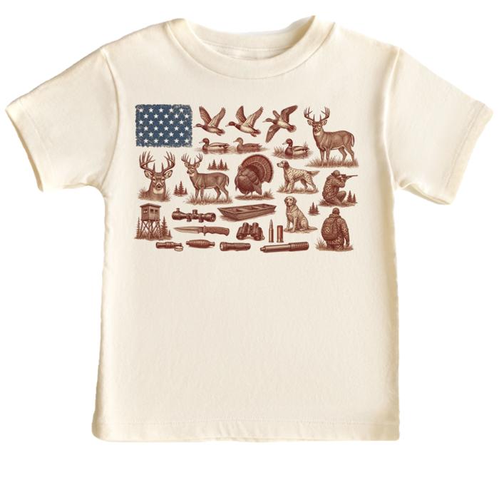 Hunting Flag Kids Tee Shirt