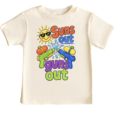 Suns out Guns out Kids Summer Tee Shirt