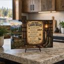  Lake Cabin Glass Cutting Board 15" W x 11" H
