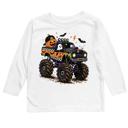  Halloween Monster Truck Kids Tee Shirt