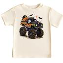  Halloween Monster Truck Kids Tee Shirt