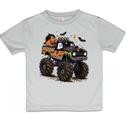  Halloween Monster Truck Kids Tee Shirt