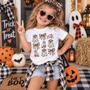  Girls Western Boots and Bows Halloween Tee Shirt