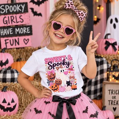 Sweet and Spooky Girls Halloween Tee Shirt