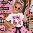  Sweet and Spooky Girls Halloween Tee Shirt