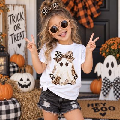 Girls Trendy Ghost Halloween Tee Shirt