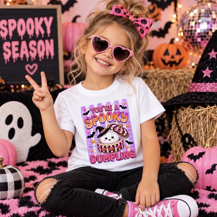 You're a Spooky Dumpling Girls Halloween Tee Shirt