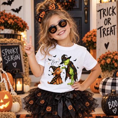 "Boop" Highland Heifer Girls Halloween Tee Shirt