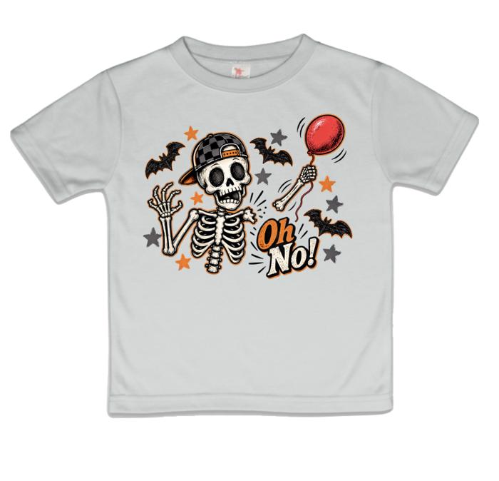 Skeleton Losing Arm Funny Kids Halloween Tee Shirt
