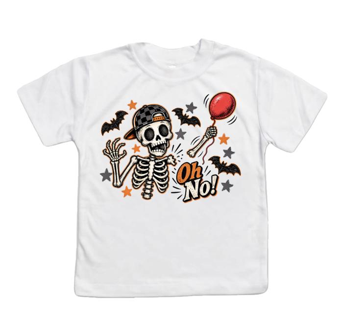 Skeleton Losing Arm Funny Kids Halloween Tee Shirt