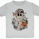  Candy Hunter Boys Halloween Ghost Tee Shirt