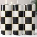  Checkered 20oz Stainless Steel Tumblers