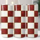  Checkered 20oz Stainless Steel Tumblers