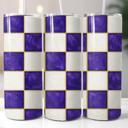  Checkered 20oz Stainless Steel Tumblers