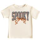  Spooky Girls Checkered Halloween Tee Shirt