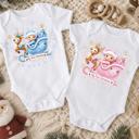  My First Christmas Baby Onesie, Personalized Name and Date 
