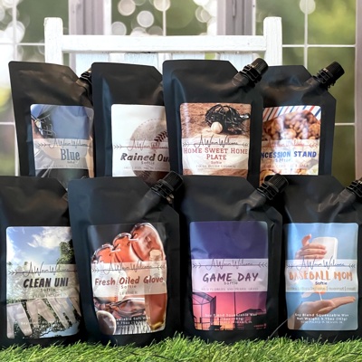 Baseball Softie Collection | Scented Squeeze Wax Melts | Squeeze Candles