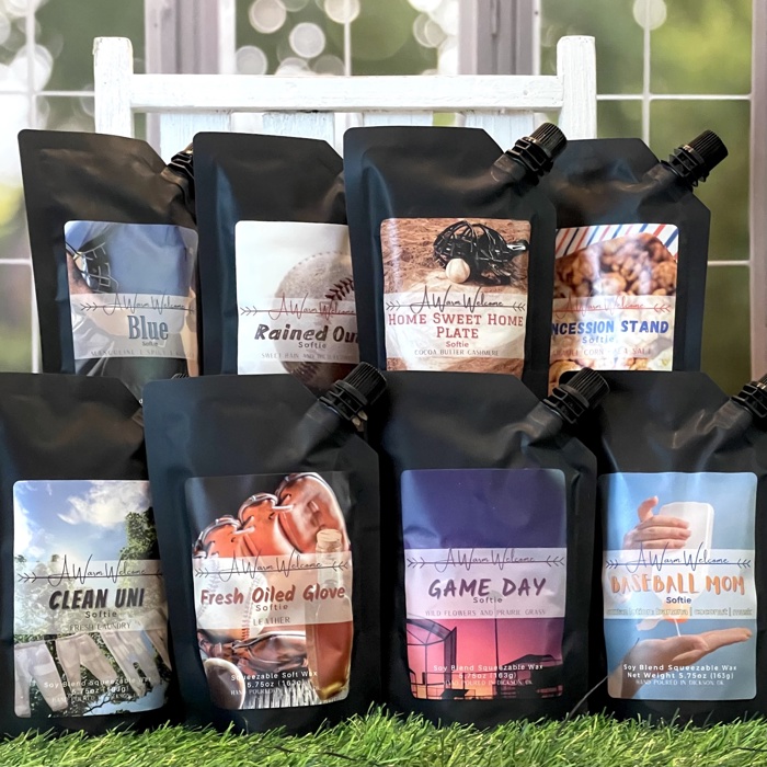 Blue Softie | Squeeze Wax Melt | Baseball Collection | Squeeze Candle