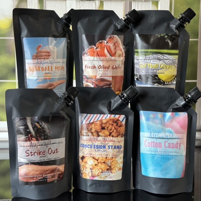 Concession Stand Softie | Caramel Popcorn Scented | Squeeze Wax Melt | Baseball Collection | Squeeze Candle
