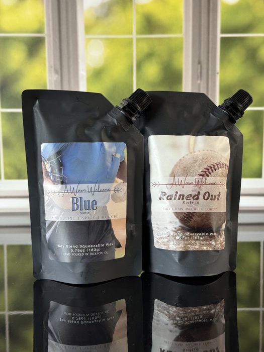 Blue Softie | Squeeze Wax Melt | Baseball Collection | Squeeze Candle