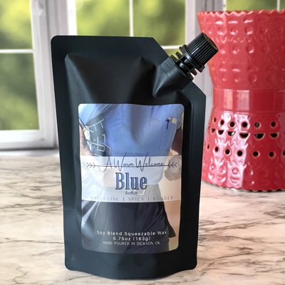 Blue Softie | Squeeze Wax Melt | Baseball Collection | Squeeze Candle