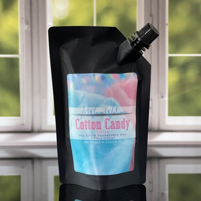 Cotton Candy Softie | Scented Squeeze Wax Melt | Baseball Collection | Squeeze Candle