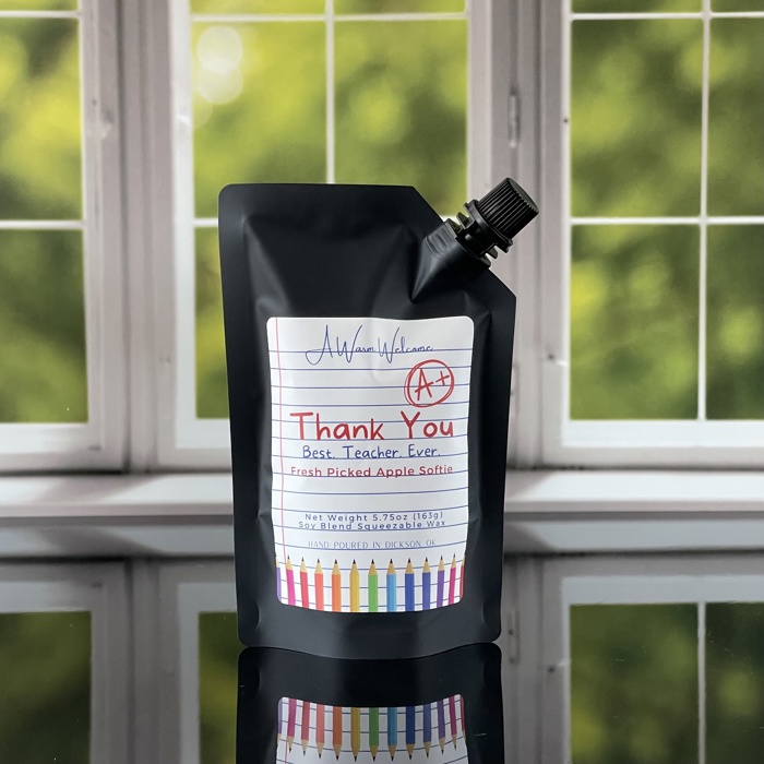 Fresh Picked Apple Teacher Softie | Teacher Appreciation | Squeeze Wax Melt | Squeeze Candle