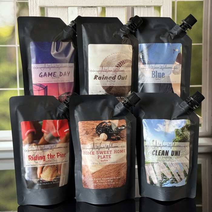 Clean Uni Softie | Squeeze Wax Melt | Baseball Collection | Squeeze Candle