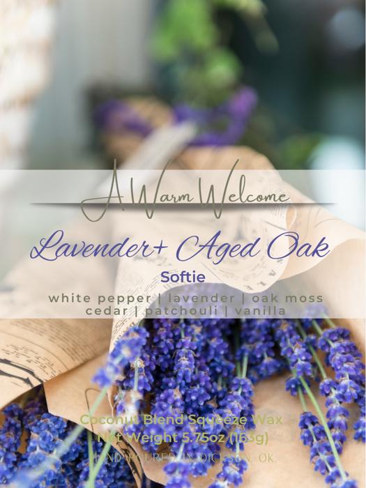 Lavender + Aged Oak Softie | Mother's Day | Squeeze Wax Melt | Squeeze Candle