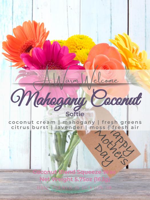 Mahogany Coconut Softie | Mother's Day Scent | Squeeze Wax Melt | Squeeze Candle