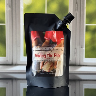 Riding the Pine Softie | Squeeze Wax Melt | Baseball Collection | Scented Squeeze Candle