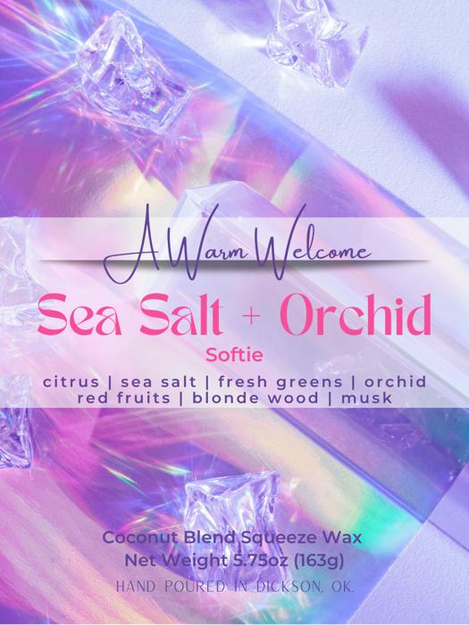 Sea Salt + Orchid Mother's Day Softie | Squeeze Wax Melt | Squeeze Candle