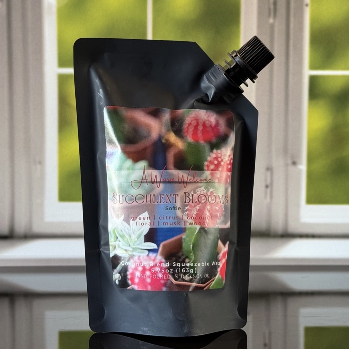 Succulent Blooms Softie | Spring Squeeze Wax Melt | Home Fragrance | Squeeze Candle