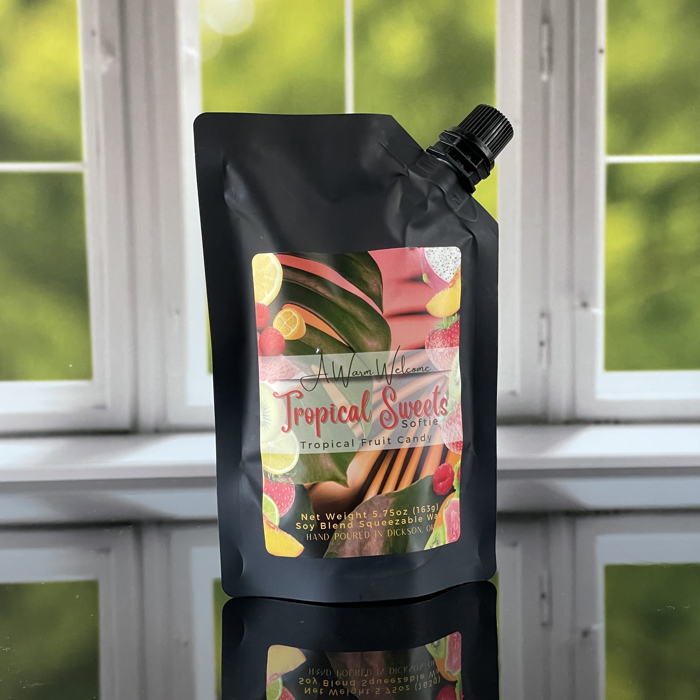 Tropical Sweets Softie | Summer Squeeze Wax Melt | Home Fragrance | Squeeze Candle
