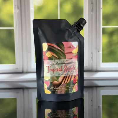 Tropical Sweets Softie | Summer Squeeze Wax Melt | Home Fragrance | Squeeze Candle