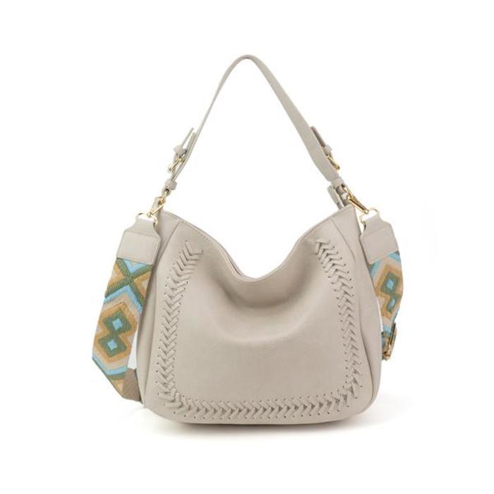 The Harper | Cross stitch Messenger Bag