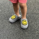Rust Toddler Size 8-9 XS Kid's Comfy Smiley Face Slippers | 4 Colors
